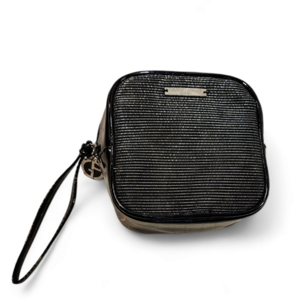Giorgio Armani makeup pouch cosmetic case travel bag organizer - Picture 6 of 11